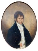 English School (early 19th century): Half Length Portrait of Regency Period Gentleman