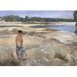 After Sir William Russell Flint (Scottish 1880-1969): 'Carlotta on the Loire'