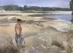 After Sir William Russell Flint (Scottish 1880-1969): 'Carlotta on the Loire'