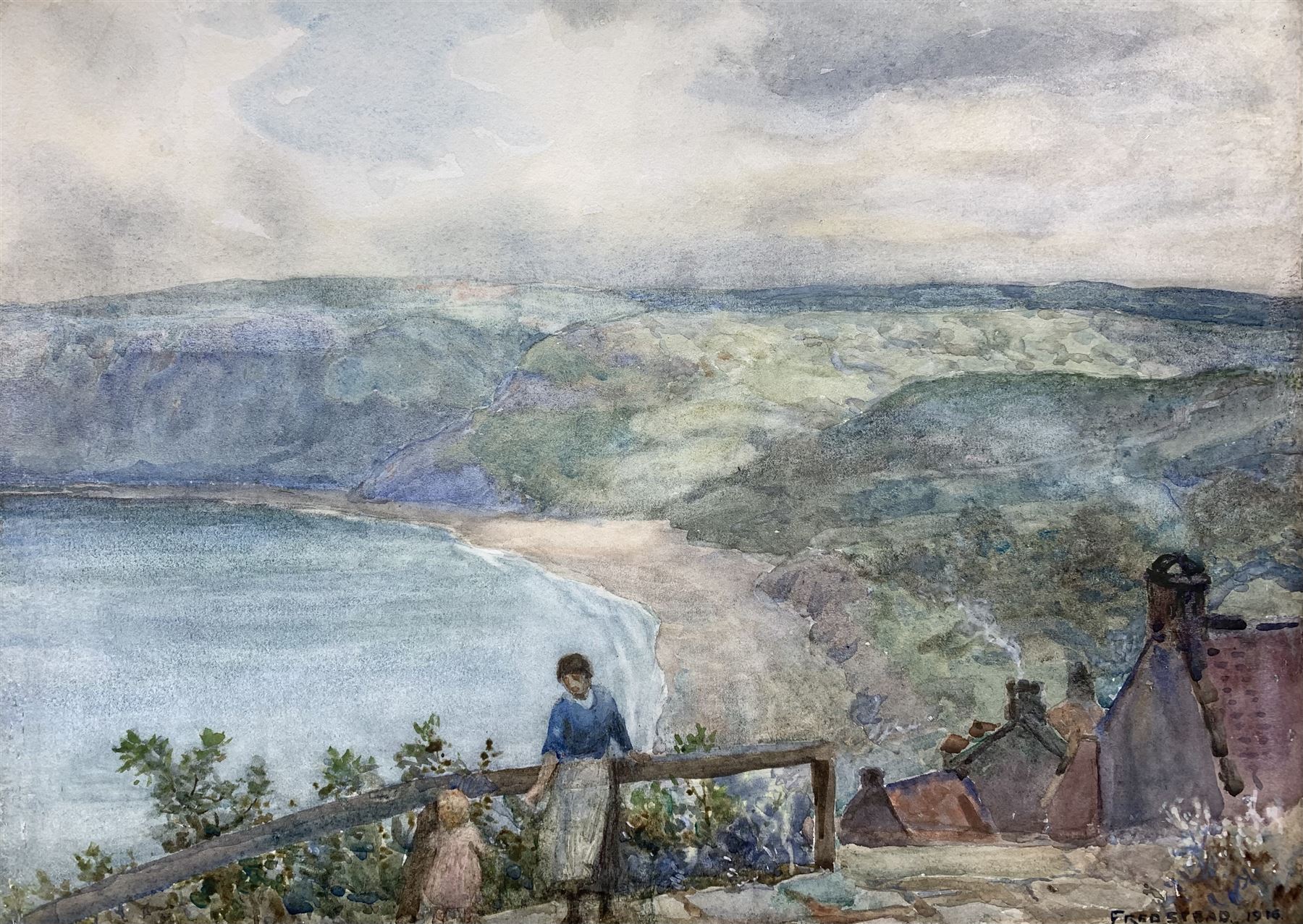 Frederick (Fred) Stead (British 1863-1940): Robin Hoods Bay