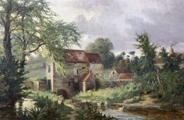 William Greaves (British 1852-1938): Cottage by River
