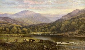 Alfred Augustus Glendening Snr. (British 1840-1921): 'The Glaslyn - North Wales'