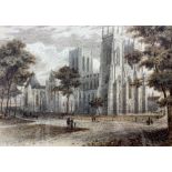 English School (19th century): 'York Minster from the North West'