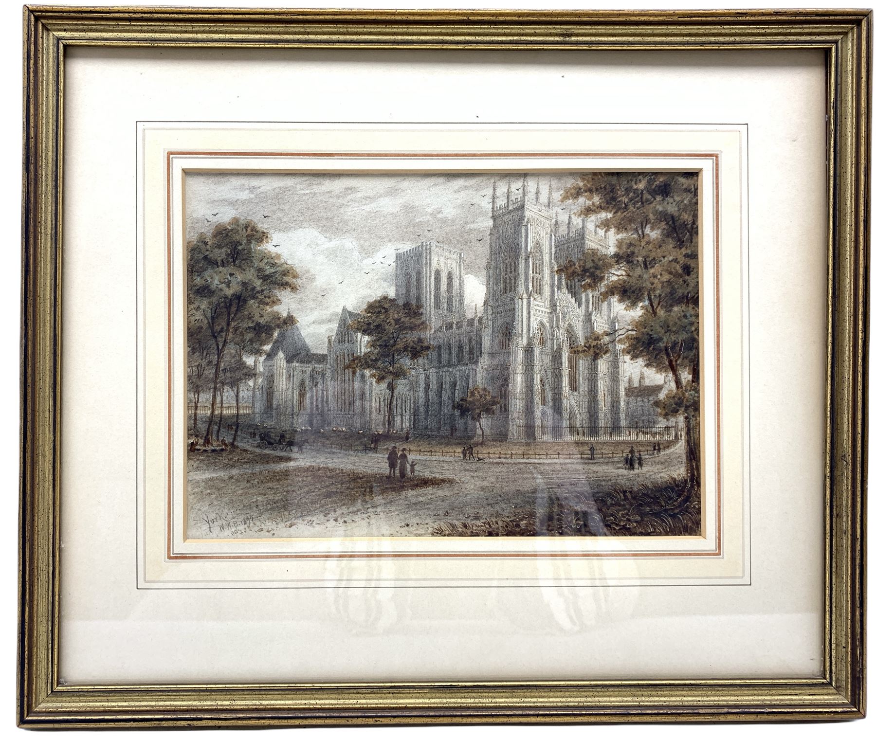 English School (19th century): 'York Minster from the North West' - Image 2 of 3