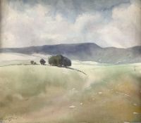 Sir William Russell Flint (Scottish 1880-1969): Hilly Landscape