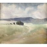 Sir William Russell Flint (Scottish 1880-1969): Hilly Landscape