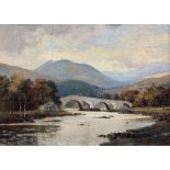 George Melvin Rennie (Scottish 1874-1953): The Old Bridge of Dee at Invercauld near Braemar - Aberde