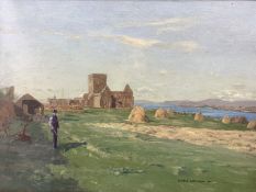 George Houston RSA RI RSW (Scottish 1869-1947): Iona Abbey