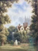 Thomas 'Tom' Dudley (British 1857-1935): 'The Kings Manor York (School for the Blind)'