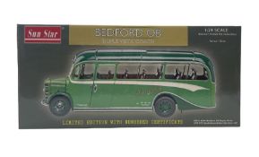 Sun Star Bedford OB limited edition 1:24 scale Duple Vista Coach 5007: 1949 Bedford OB Duple Vista -