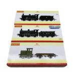 Three Hornby '00' gauge locomotives R3704 Ruston & Hornsby 48D and Flatbed Wagon Works Livery