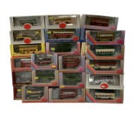 Thirty-one Exclusive First Editions 1:76 scale diecast buses