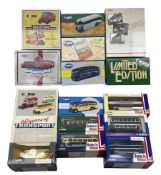 Fifteen Corgi diecast coaches and buses including a limited edition AEC Regal - West Riding