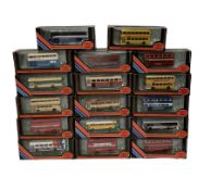 Seventeen Exclusive First Editions 1:76 scale diecast buses and coaches
