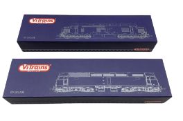 Vitrians '00' gauge locomotives comprising V2071 Class 37800 Glo Cymru and V2039 Class 47768 'Resona
