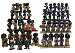 Robertson's Golly figures comprising a set of twelve plastic Footballers marked 'Foreign' beneath