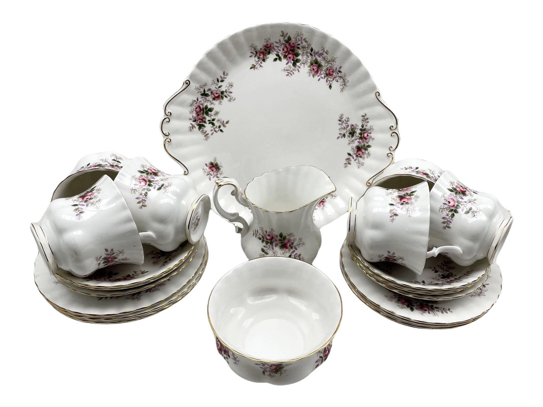 Royal Albert Lavender Rose tea set for six persons (21)