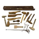Collection of twelve lead working tools