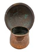 19th century copper dairy bowl D47cm