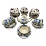 Masons Mandalay pattern part teaset comprising eleven cups and saucers