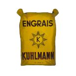 Vintage French enamel double sided advertising sign 'Engrais Kuhlmann' 60cm x 40cm