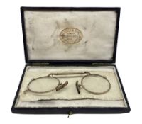 Pair of gold pince-nez