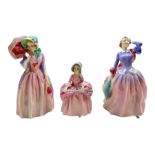 Three Royal Doulton figures comprising Miss Demure HN1402
