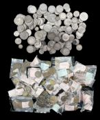 Approximately 915 grams of Great British pre 1947 silver coins including half crowns