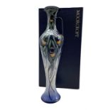 Moorcroft limited edition 'Fanfare' pattern ewer designed by Rachel Bishop 155/300 H31.5cm