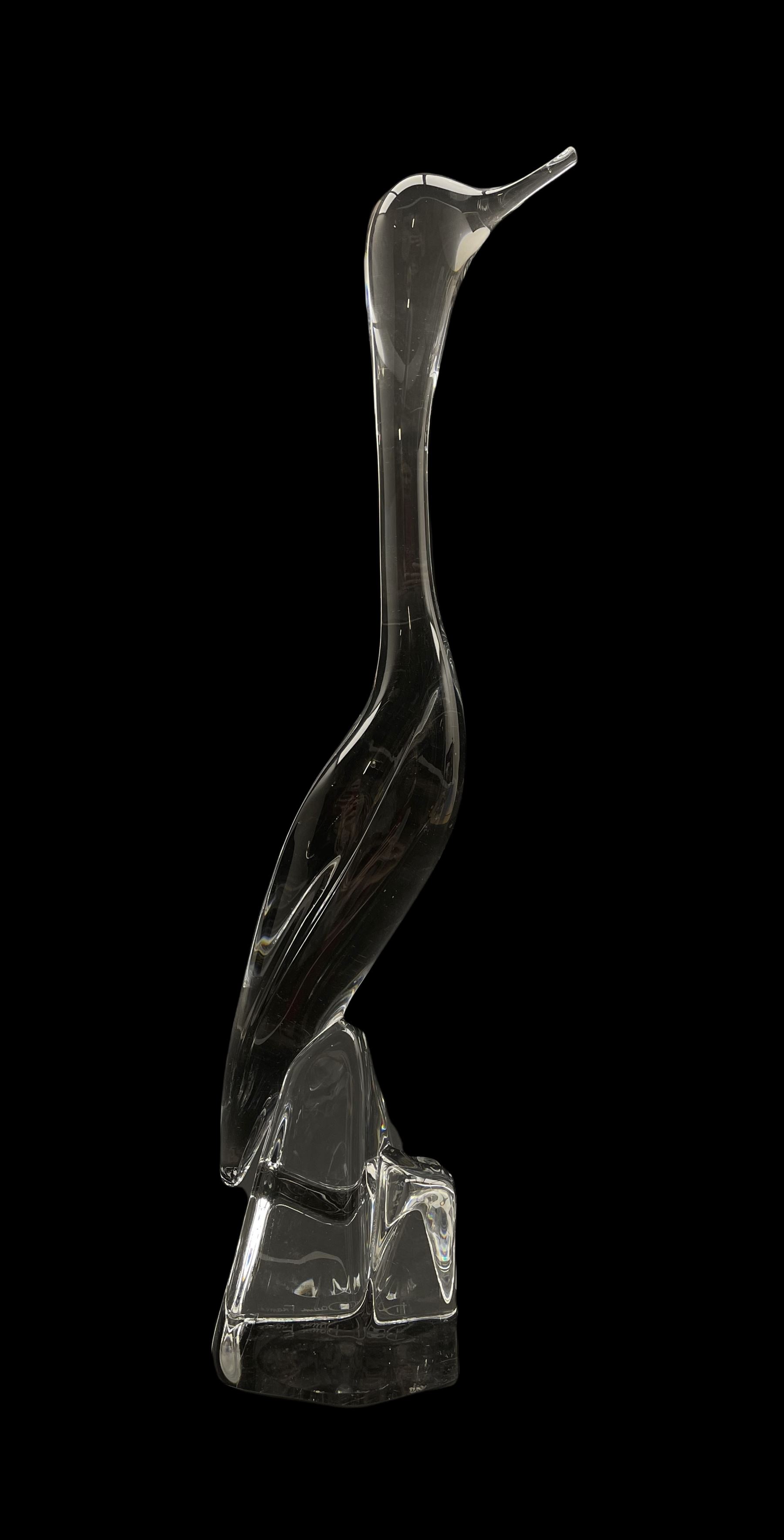 Daum glass model of a Heron