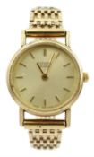 Citizen 9ct gold ladies quartz bracelet wristwatch