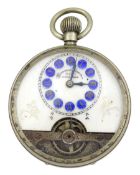 Hebdomas Patent 8 Days nickel pocket watch