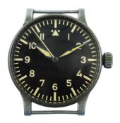 German military Luftwaffe B-Uhr navigators observation watch by Gerhard Wempe