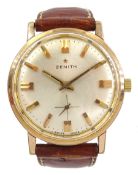 Zenith gold-plated and stainless steel gentleman's manual wind wristwatch