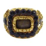 George IV 18ct gold mourning ring