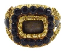 George IV 18ct gold mourning ring