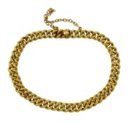 Early 20th century gold curb link bracelet