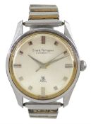 Girard-Perregaux Gyromatic 39 jewels gentleman's automatic stainless steel wristwatch