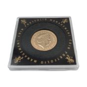 Queen Elizabeth II 2015 gold full sovereign coin