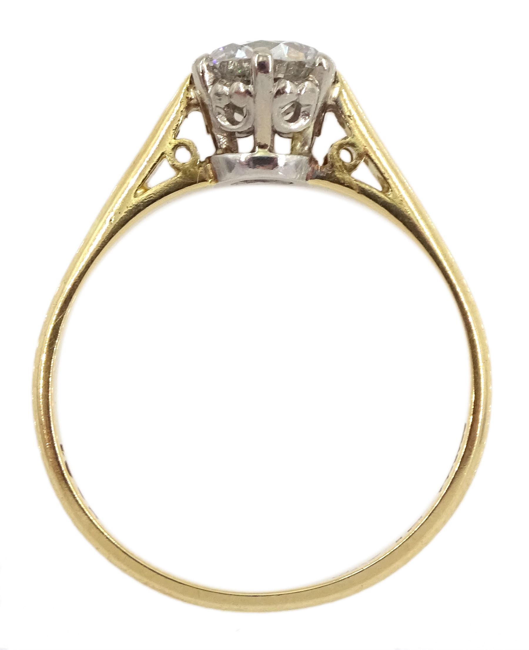 Single stone round diamond ring - Image 4 of 4