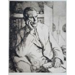 Malcolm Osborne (British 1880-1963): Portrait of Dr Robert Spence FRS (1905-1976)