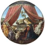 After Sandro Botticelli (Italian 1445-1510): Madonna and Child with Three Angels (Madonna del Padigl