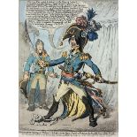 After James Gillray (British 1756-1815): 'Buonaparte Hearing of Nelson's Victory Swears by his Sword