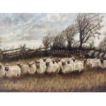 E Peacock (British 20th century): A Flock of Sheep