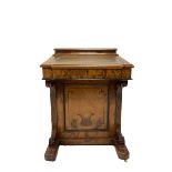 Victorian walnut davenport