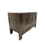 18th century and later oak mule chest