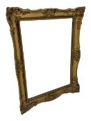 Rectangular wall mirror with gilt frame in classical design 62cm x 47xm