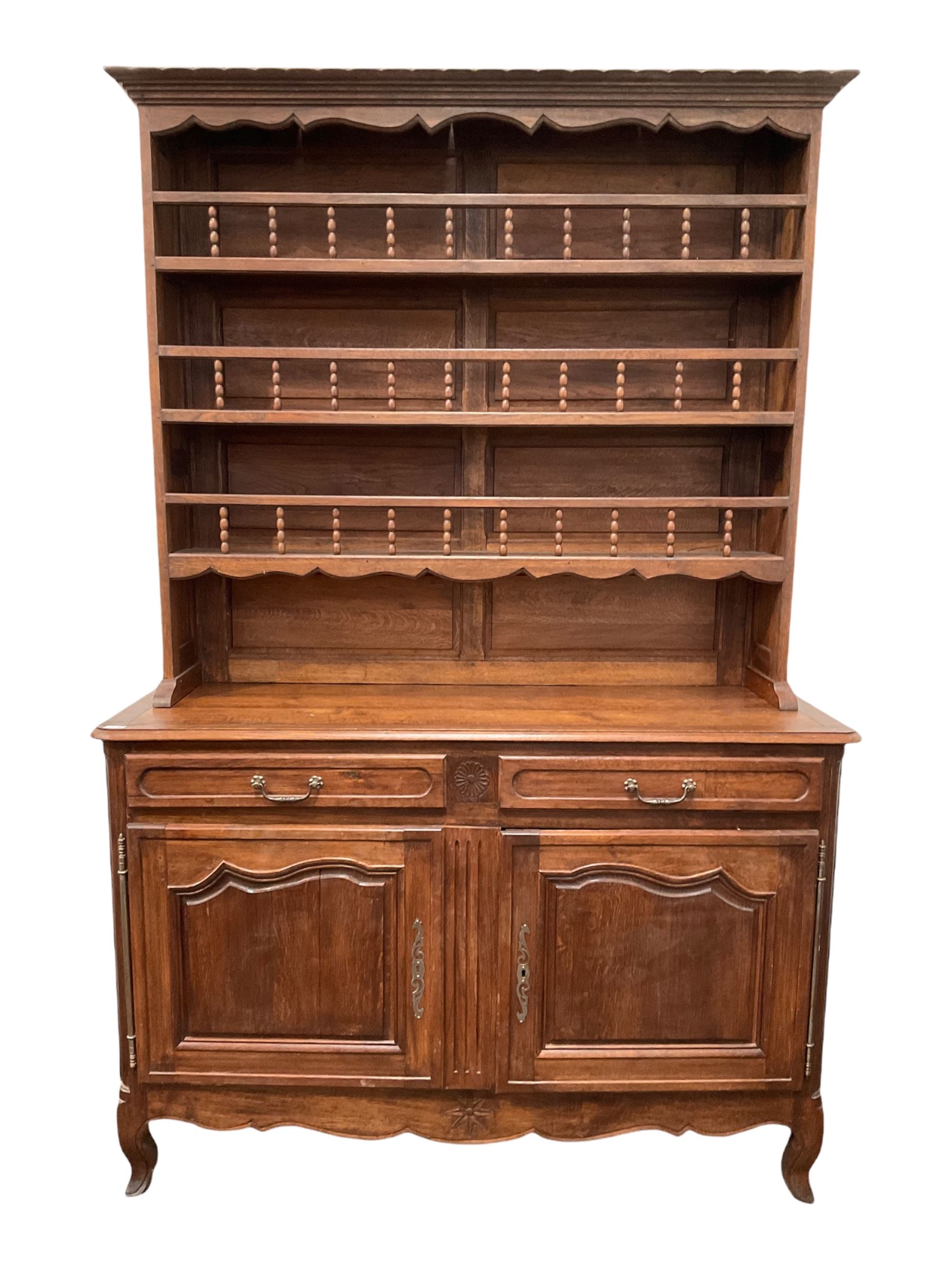Mid to late 20th century French oak dresser