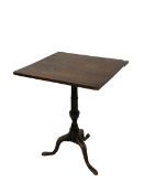 George III mahogany tilt top occasional table