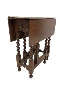 19th century elm gate leg table